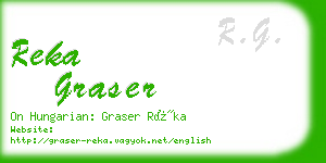 reka graser business card
